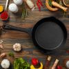 3Pcs Pre-Seasoned Cast Iron Skillet Set 6/8/10in Non-Stick Oven Safe Cookware Heat-Resistant Frying Pan for Frying SautÃ©ing Cooking Baking