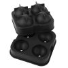 1.77â€Sphere Ice Ball Maker Mold Silicone Ice Cube Tray with Lid Easy Fill and Release Ice Maker for Parties Events