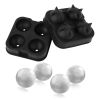 1.77â€Sphere Ice Ball Maker Mold Silicone Ice Cube Tray with Lid Easy Fill and Release Ice Maker for Parties Events