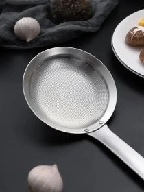 Stainless Steel Oil Strainer Spoon Summer Promotion With Handle Fine Mesh Kitchen Oil Strainer