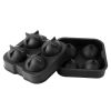 1.77â€Sphere Ice Ball Maker Mold Silicone Ice Cube Tray with Lid Easy Fill and Release Ice Maker for Parties Events