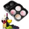 1.77â€Sphere Ice Ball Maker Mold Silicone Ice Cube Tray with Lid Easy Fill and Release Ice Maker for Parties Events
