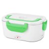 Electric Heating Lunch Box Food Heater Container Travel Thermal Bento Box Portable Food Warmer w/ 2 Removable Compartments 1 Free SpoonÂ 1L