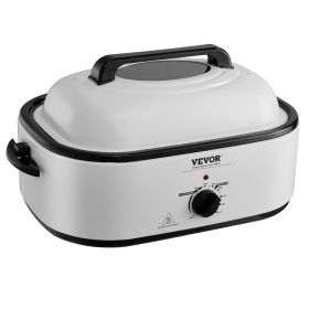 VEVOR Electric Roaster Oven, 22 QT Turkey Roaster Oven with Self-Basting Lid, 1450W Roaster Oven with Defrost & Warm Function, Adjustable Temp (Default: Default)